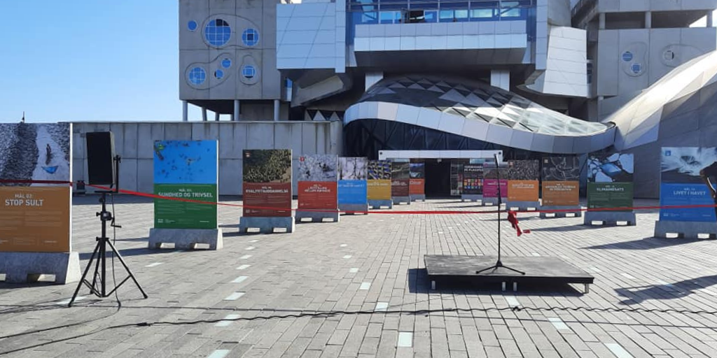 Verdensmål på plakaten i Aalborg